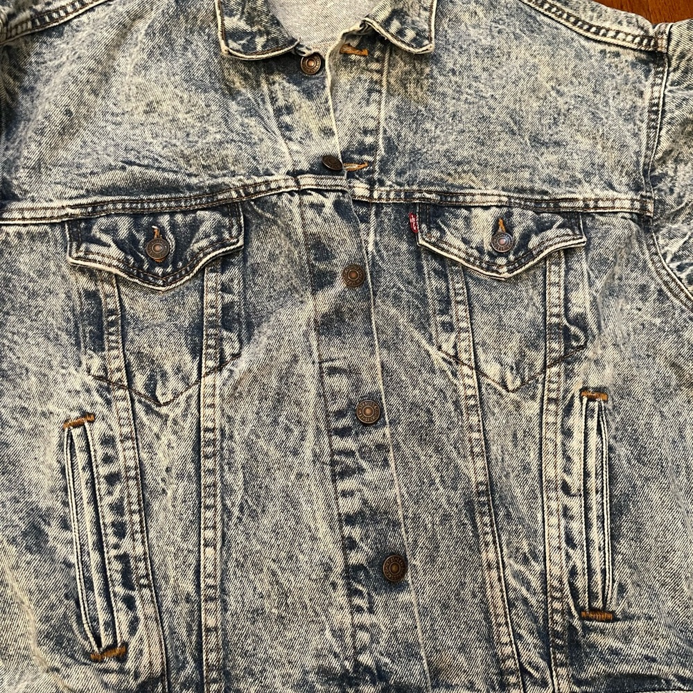 Levi’s VTG Acid Wash Denim Jacket - Picture 3 of 13